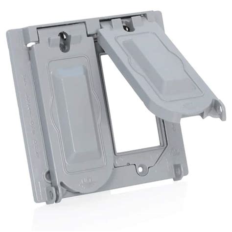 gfi metal conduit box with cover plate|leviton gfci receptacle.